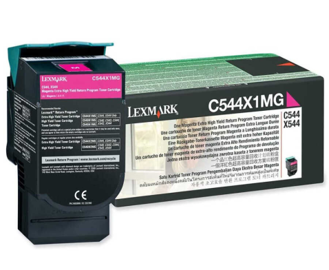 Lexmark C544X1MG - Ekstra Yüksek Kapasiteli Kırmızı Toner